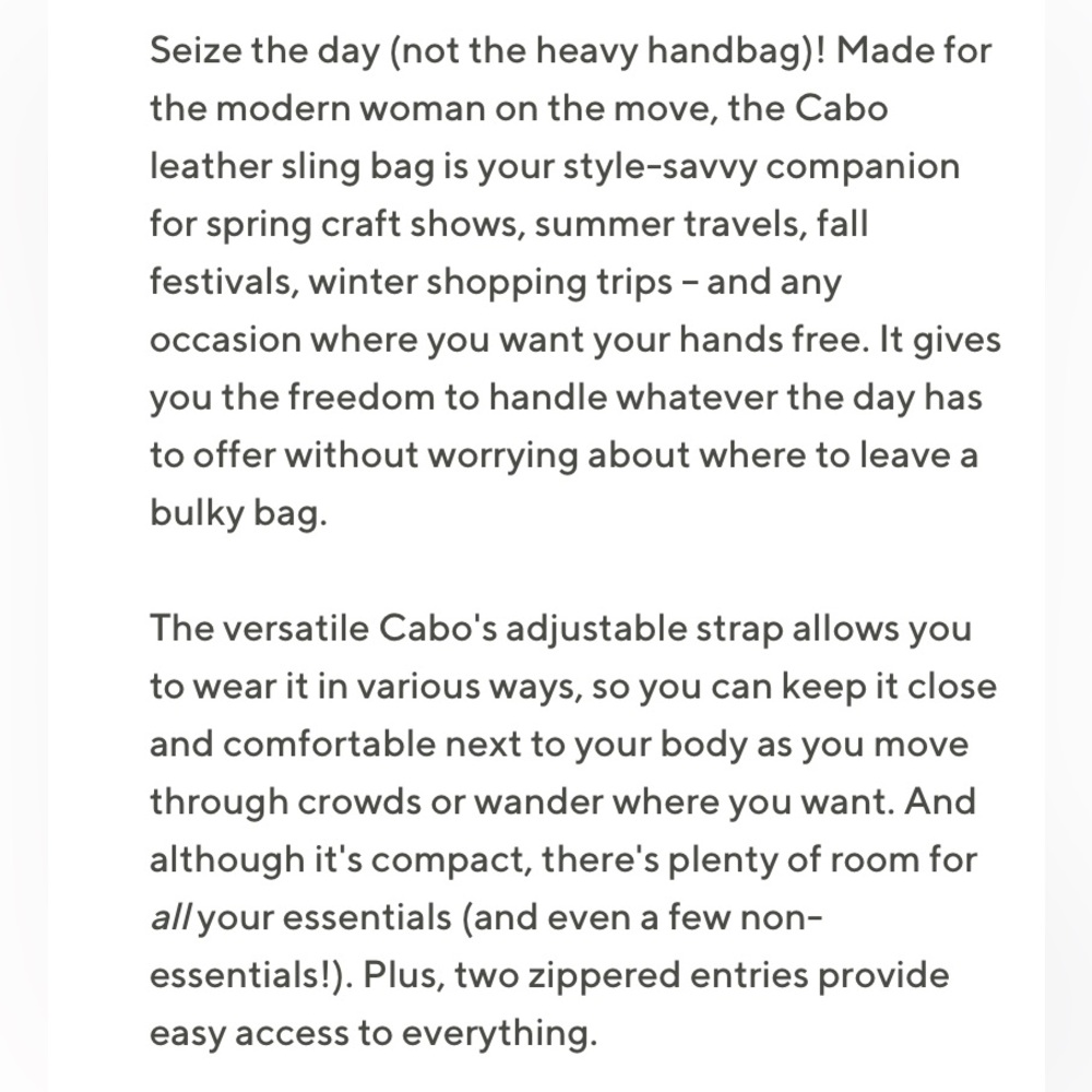 Aimee Kestenberg Cabo Leather Sling Bag - Picture 11 of 12